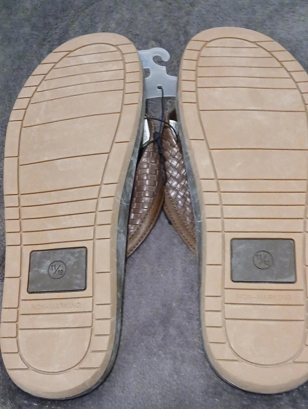 Goodfellow & Co Brown Woven Strap Flip Sandals